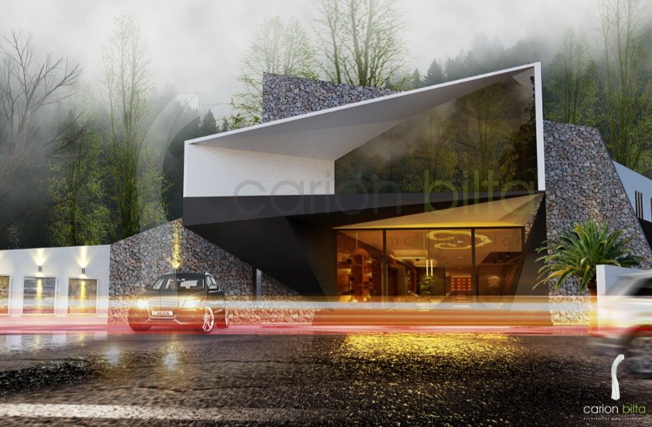 Gabion Stone House